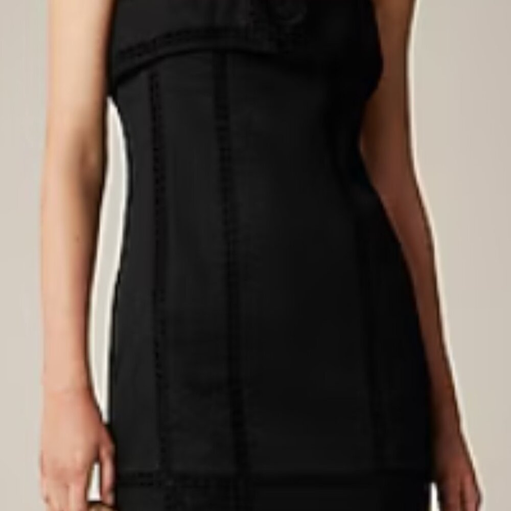 Crochet-panel Mini Dress